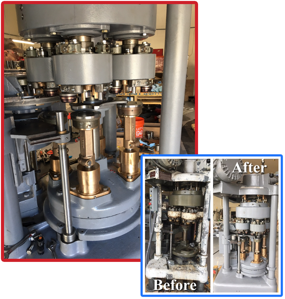45 P-Series Closeup and Before and After